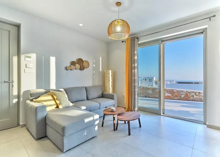 Carla With Panoramic Sea Views In Paros Villa Aspro Chorio